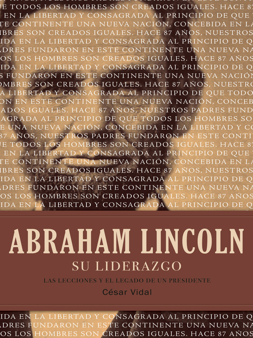 Title details for Abraham Lincoln su liderazgo by César Vidal - Available
